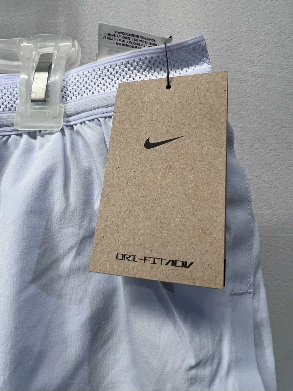 Nike Men’s White Dri-fit ADV Running Shorts standard fit 2” length xlarge